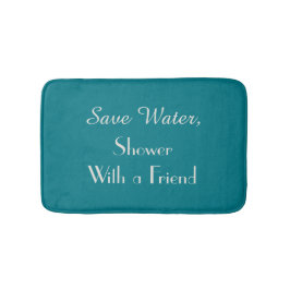 Biscay Bay Blue Rett Water Funny Plush Bath Mat Badematte
