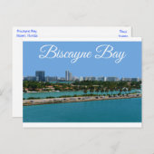 Biscayne Bay Miami Beach Florida Reisekarte Postkarte (Vorne/Hinten)