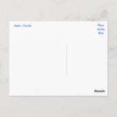 Biscayne Bay Miami Beach Florida Reisekarte Postkarte (Rückseite)