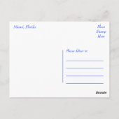 Biscayne Bay Miami Beach Florida Reisekarte Postkarte (Rückseite)