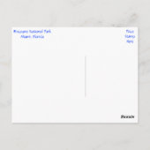 Biscayne Bay Park Miami Beach Florida Postcard Postkarte (Rückseite)