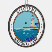 Biscayne National Park Boca Chita Key Abzeichen Keramik Ornament (Links)