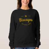 Biscayne National Park Classic Script Style Text Sweatshirt (Vorderseite)