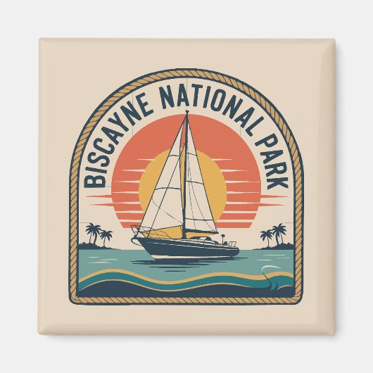 Biscayne National Park Florida Keys Abenteuer Magnet (Vorne)