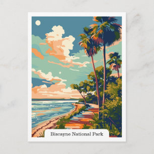 Biscayne National Park, Florida Reise Vintage Postkarte