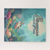 Biscayne National Park Florida Schildkrötenkoralle Puzzle (Horizontal)