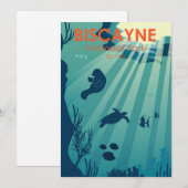 Biscayne National Park Florida Unterwasser Seefahr Feiertagskarte (Vorne/Hinten)