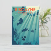 Biscayne National Park Florida Unterwasser Seefahr Feiertagskarte (Stehend Vorderseite)