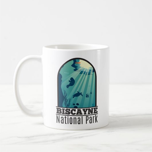 Biscayne National Park Florida Unterwasser Seefahr Kaffeetasse (Links)