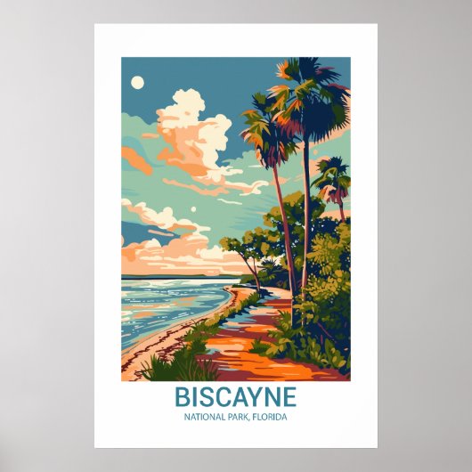 Biscayne National Park Florida USA Nationalparks Poster (Vorne)