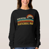 Biscayne National Park Mountain Trees & Sun Campin Sweatshirt (Vorderseite)