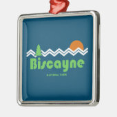 Biscayne National Park Retro Ornament Aus Metall (Links)