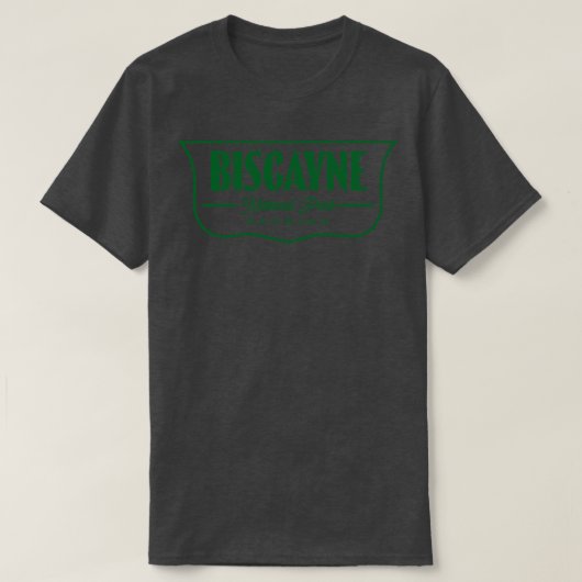 Biscayne National Park Shield Green T-Shirt (Design vorne)