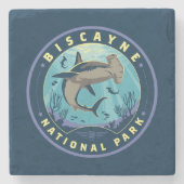 Biscayne National Park Steinuntersetzer (Vorderseite)