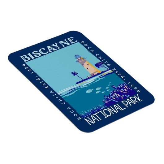 Biscayne Nationalpark Boca Chita Key Not leidend Magnet (Rechte Seite)