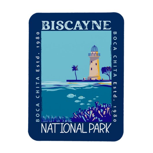 Biscayne Nationalpark Boca Chita Key Not leidend Magnet (Vertikal)