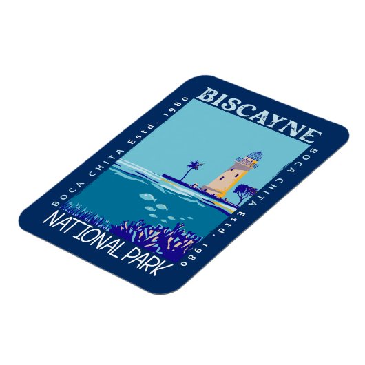 Biscayne Nationalpark Boca Chita Key Not leidend Magnet (Linke Seite)