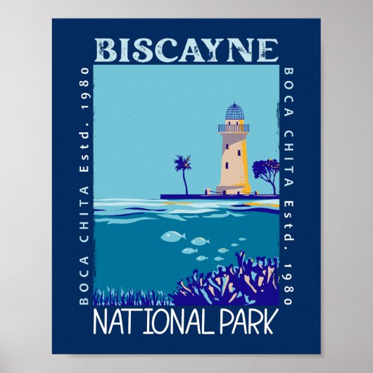 Biscayne Nationalpark Boca Chita Key Not leidend Poster (Vorne)