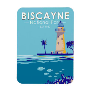 Biscayne Nationalpark Boca Chita Schlüssel Vintag Magnet