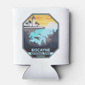 Biscayne Nationalpark Florida Emblem Dosenkühler (Rückseite)