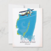 Biscayne Nationalpark Florida Karte (Vorderseite)