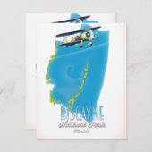 Biscayne Nationalpark Florida Karte (Vorne/Hinten)