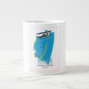 Biscayne Nationalpark Florida Karte Jumbo-Tasse
