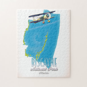 Biscayne Nationalpark Florida Karte Puzzle