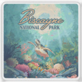 Biscayne Nationalpark Florida Schildkrötenkoralle  Aufkleber (Vorderseite)