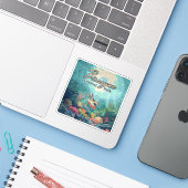 Biscayne Nationalpark Florida Schildkrötenkoralle  Aufkleber (Laptop mit iPhone)