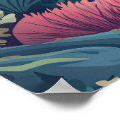 Biscayne Nationalpark Florida Schildkrötenkoralle  Poster (Ecke)