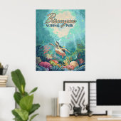 Biscayne Nationalpark Florida Schildkrötenkoralle  Poster (Heimbüro)
