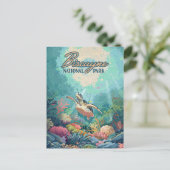 Biscayne Nationalpark Florida Schildkrötenkoralle  Postkarte (Stehend Vorderseite)