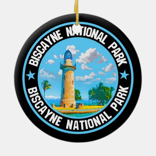 Biscayne-Nationalpark Keramik Ornament (Hinten)