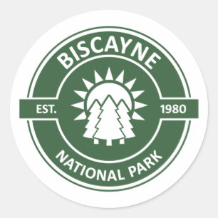 Biscayne-Nationalpark Runder Aufkleber