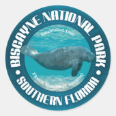 Biscayne-Nationalpark Runder Aufkleber (Vorderseite)