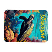 Biscayne Nationalpark Schildkröte Illustration Ret Magnet (Horizontal)