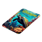 Biscayne Nationalpark Schildkröte Illustration Ret Magnet (Linke Seite)