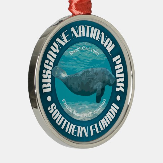 Biscayne-Nationalpark Silbernes Ornament (Rechts)