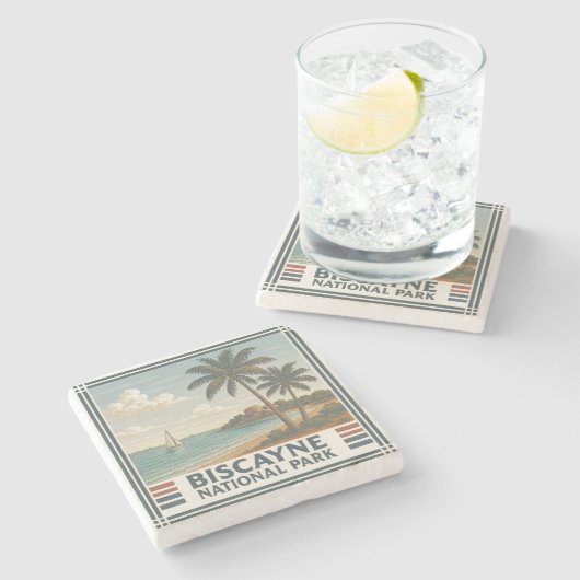 Biscayne-Nationalpark Steinuntersetzer (Seitenansicht)