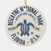 Biscayne Nature Reserve Florida Keramik Ornament (Vorne)