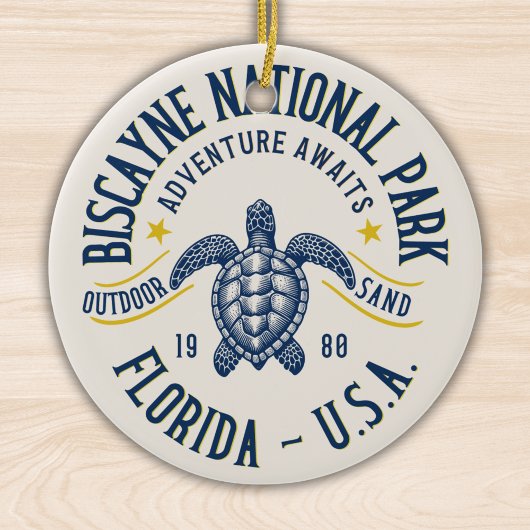 Biscayne Nature Reserve Florida Keramik Ornament