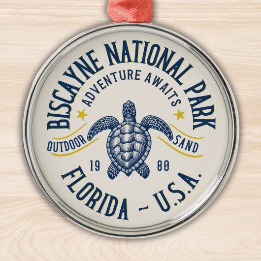 Biscayne Nature Reserve Florida Ornament Aus Metall