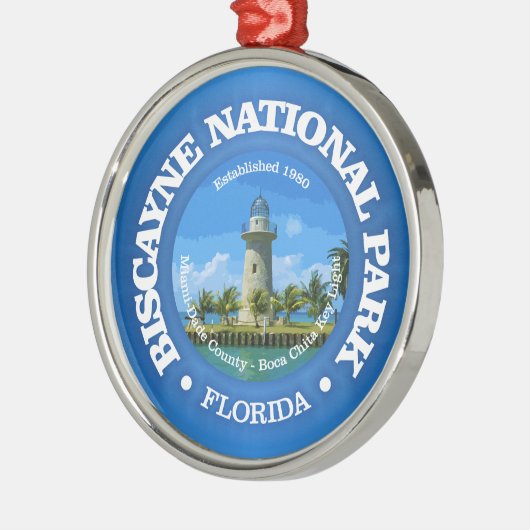 Biscayne NP (rd) 2 Ornament Aus Metall (Links)