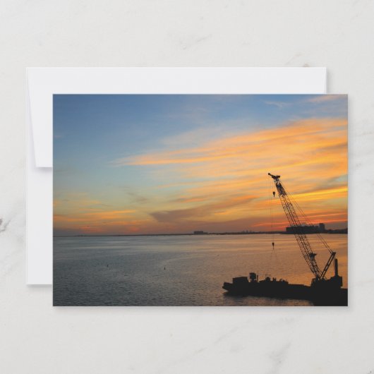 Biscayne Sunset Card (Vorderseite)