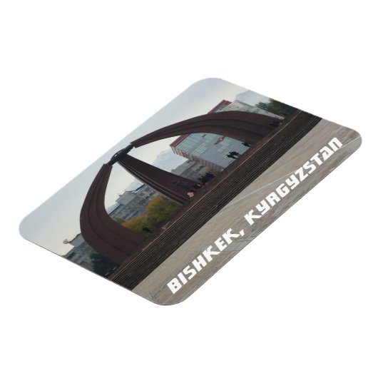 Bischkek-Siegesplatz - Kirgisistan Magnet (Linke Seite)