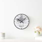 Bischkek Uhr City Line Art (Zuhause)