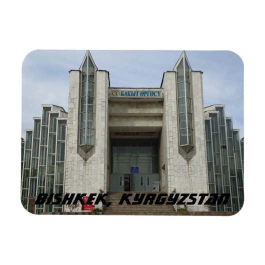 Bischkek Wedding Palace - Kirgisistan Magnet (Horizontal)