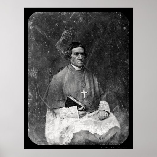 Bischof Baraga Daguerreotyp 1844 Poster (Vorne)