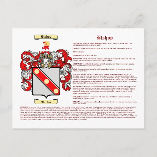 Bischof (Bedeutung) Postkarte (Vorderseite)